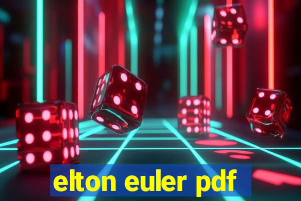 elton euler pdf